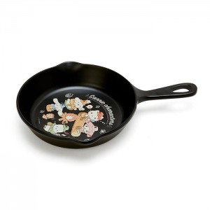 Hello Kitty Sanrio Characters Melamine Skillet Plate (Cute Camp Series) Black | AU_HK28236