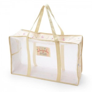 Hello Kitty Sanrio Characters Mesh Storage Tote (Large) Brown | AU_HK40020