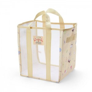 Hello Kitty Sanrio Characters Mesh Storage Tote (Medium) Yellow | AU_HK74143